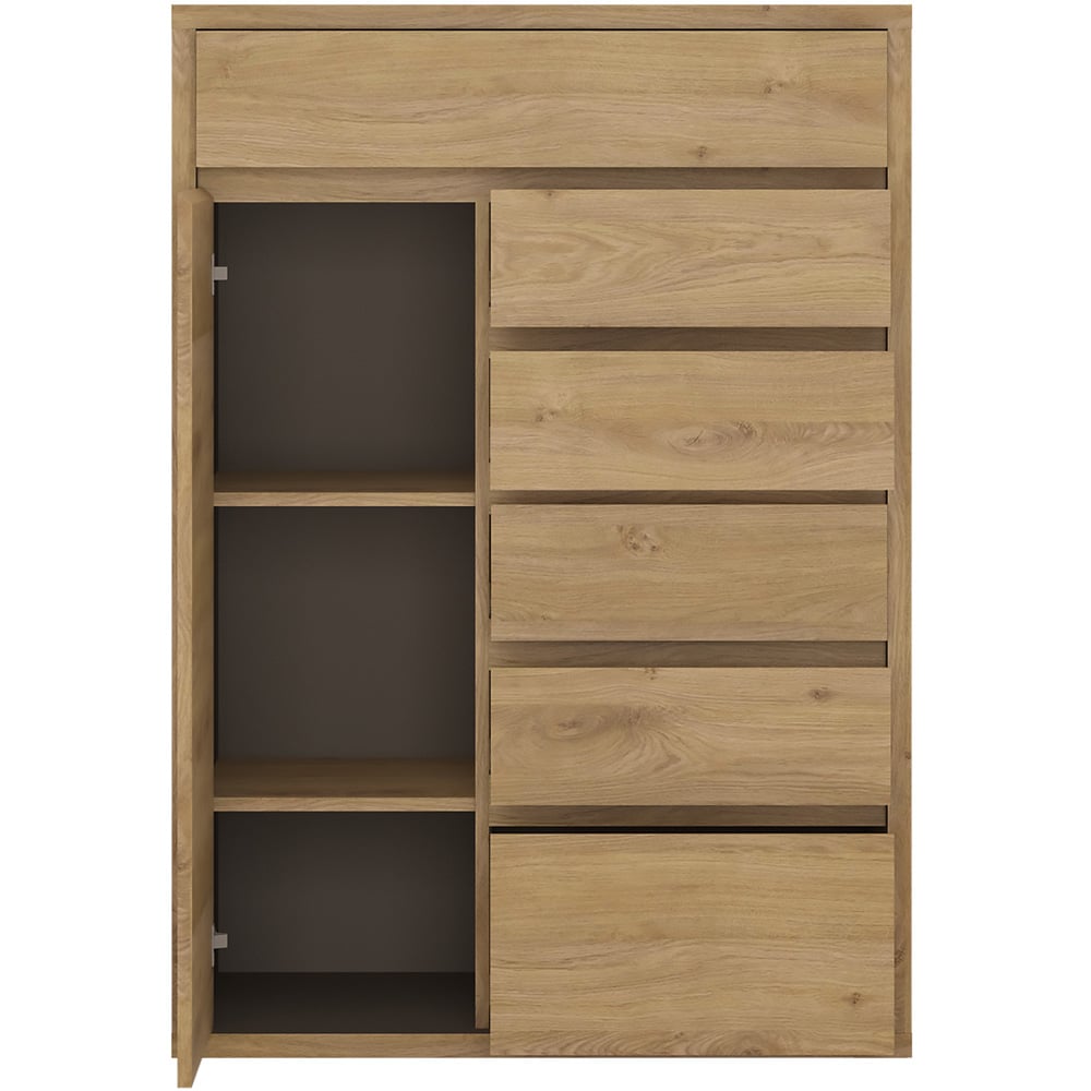 Florence Shetland Single Door 6 Drawer Cupboard Image 4
