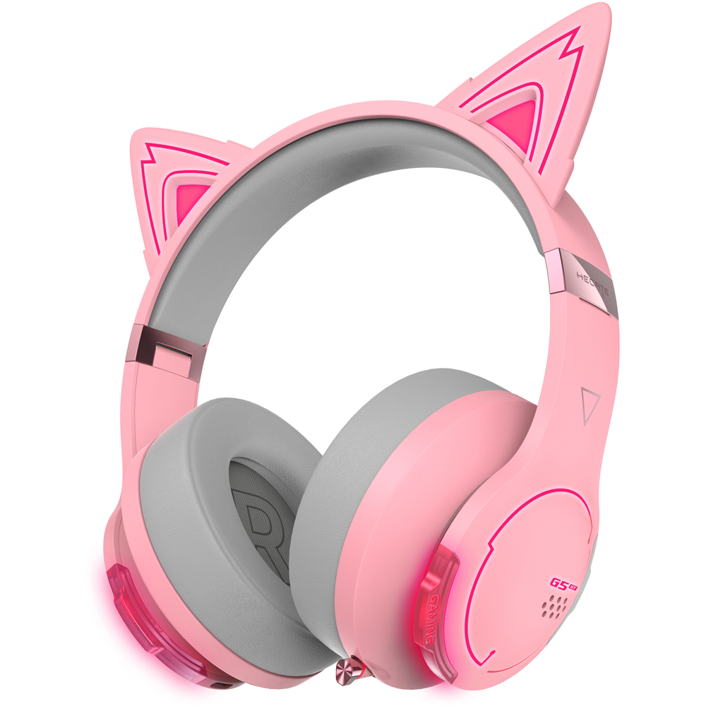 Edifier G5BT Pink Cat Ears Bluetooth Gaming Headset Image 1