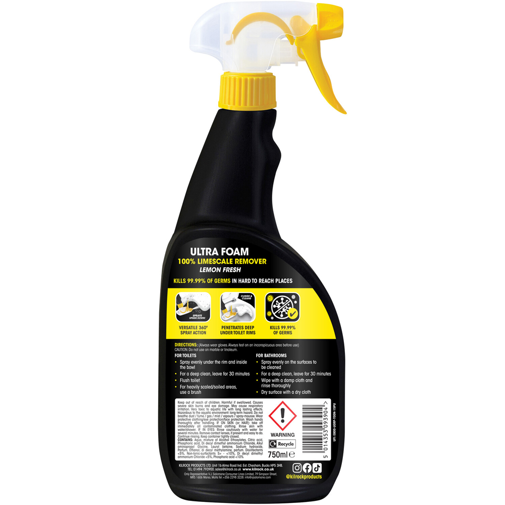 Kilrock Ultra Foam Limescale Remover Image 2