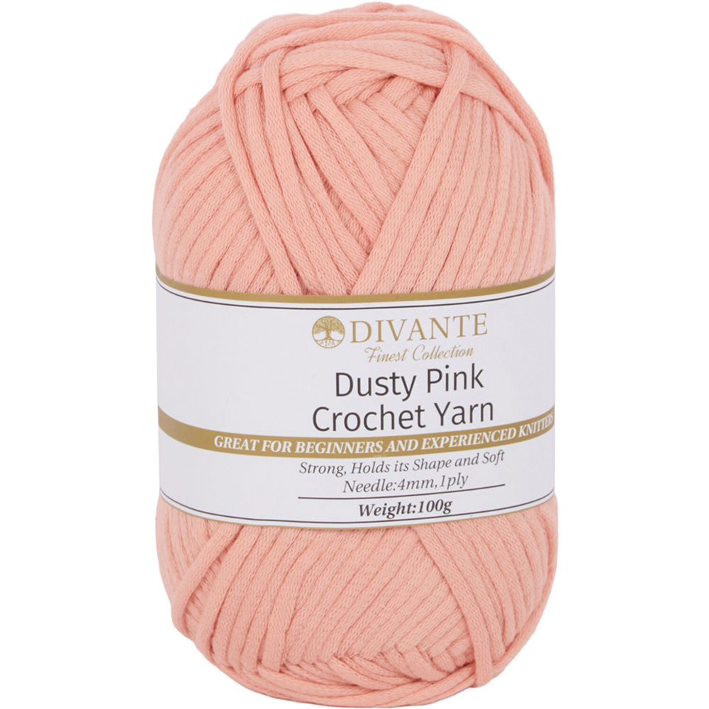 Crochet Yarn Dusty Pink Image 1