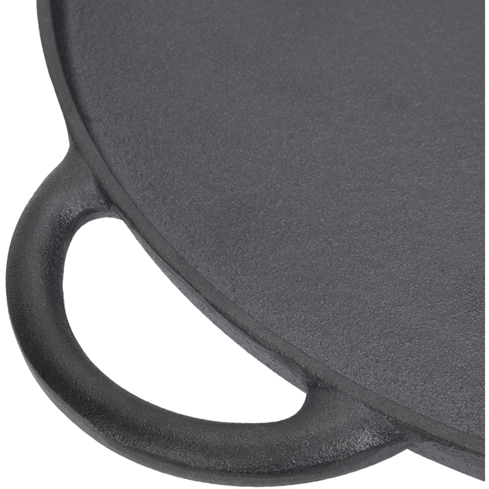 Living and Home Cast Iron Griddle Pan with Removable Legs Image 5