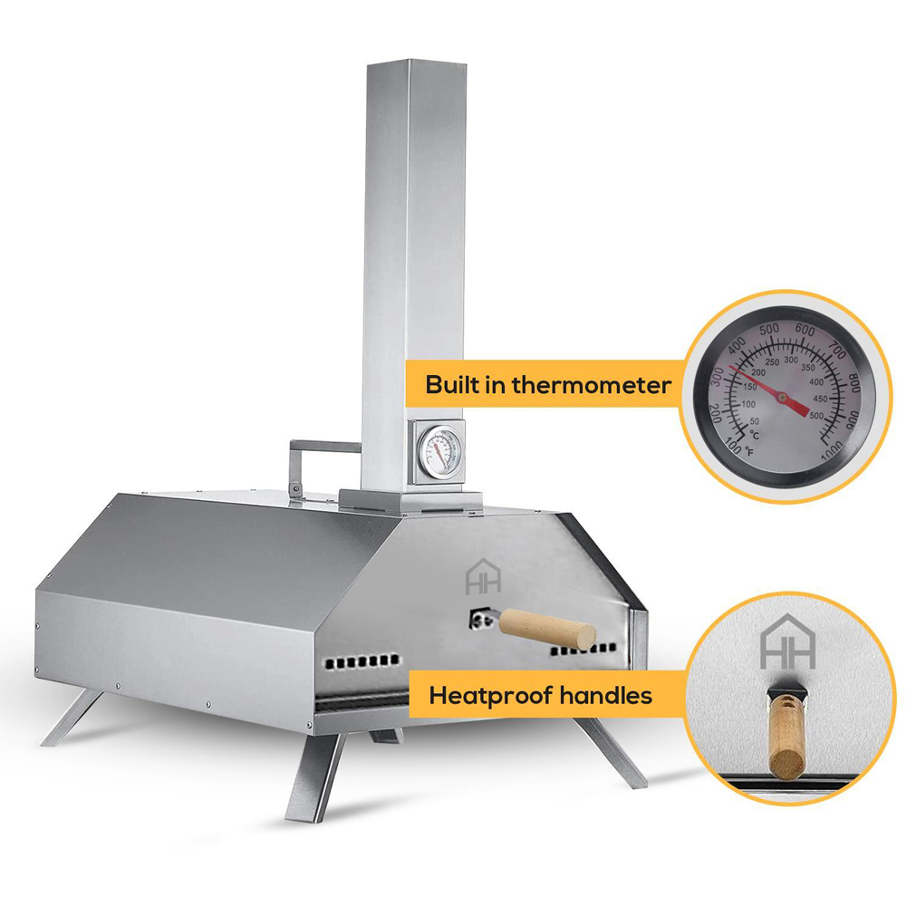 Haven Silver Pizza Oven with Rain Cover Image 6