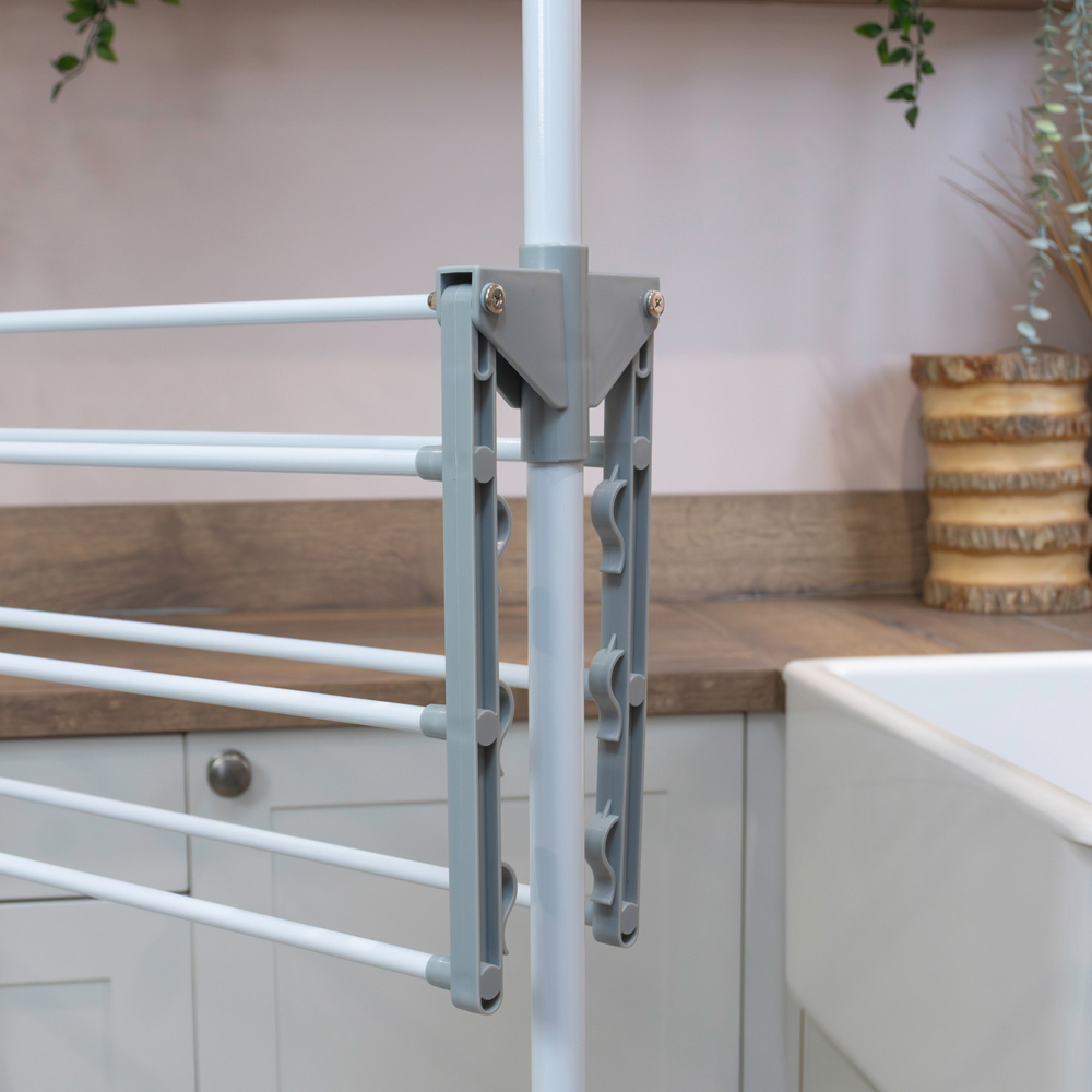 JVL 3-Tier White Clothes Drying Rack 21m Image 7