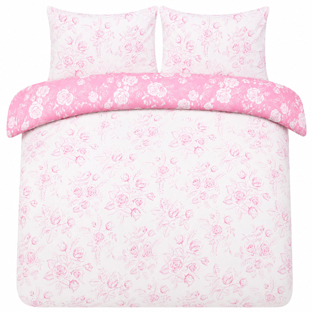 Smart Living Double Floral Toile Duvet Set Image 2