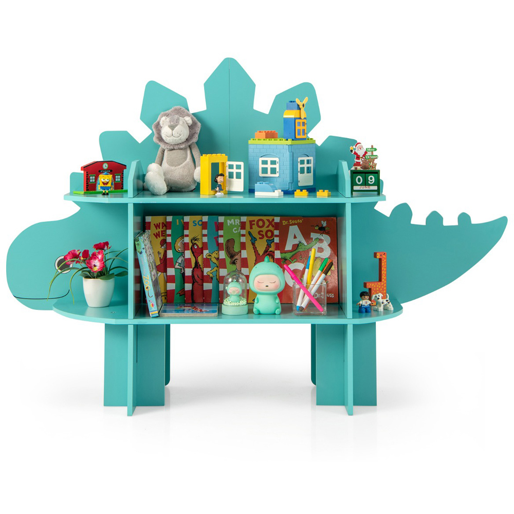 Costway Green Kids Toy Bookshelf Image 3