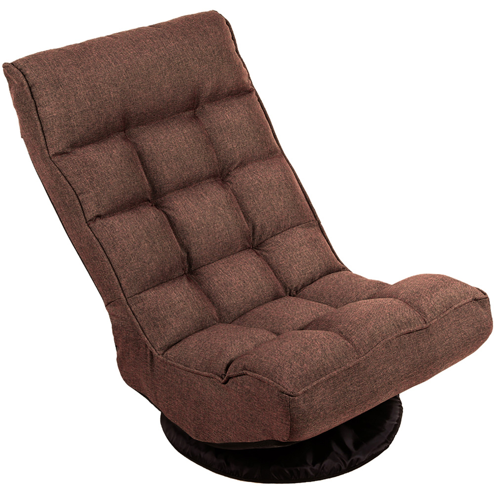 Furniture One Brown Adjustable Foldable Floor Chair Image 2