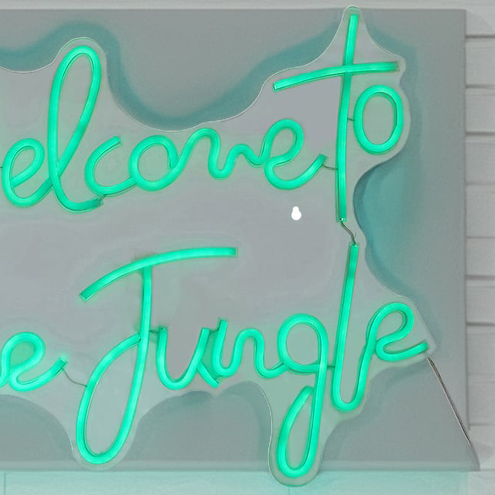 Welcome to the Jungle Neon Sign - White Image 6