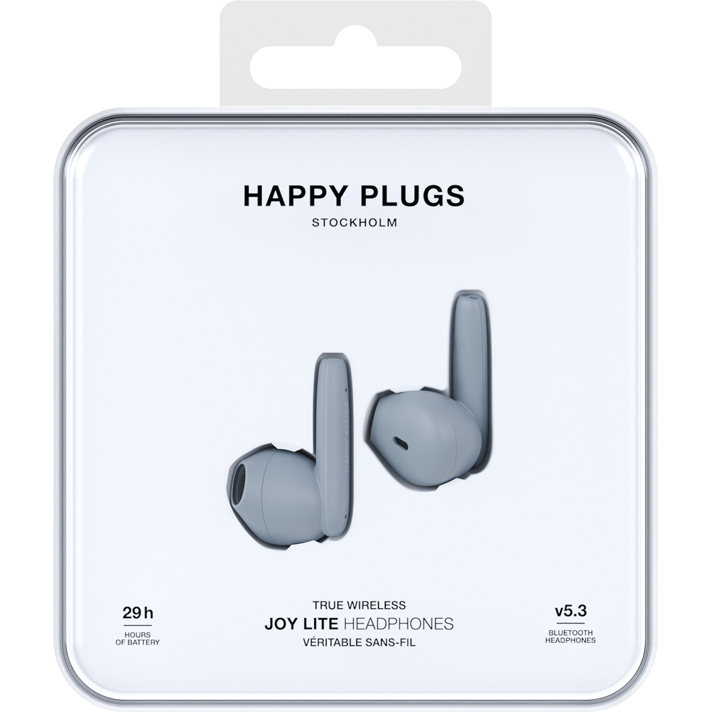 Happy Plugs Joy Lite Blue Wireless Bluetooth Earbuds Image 6