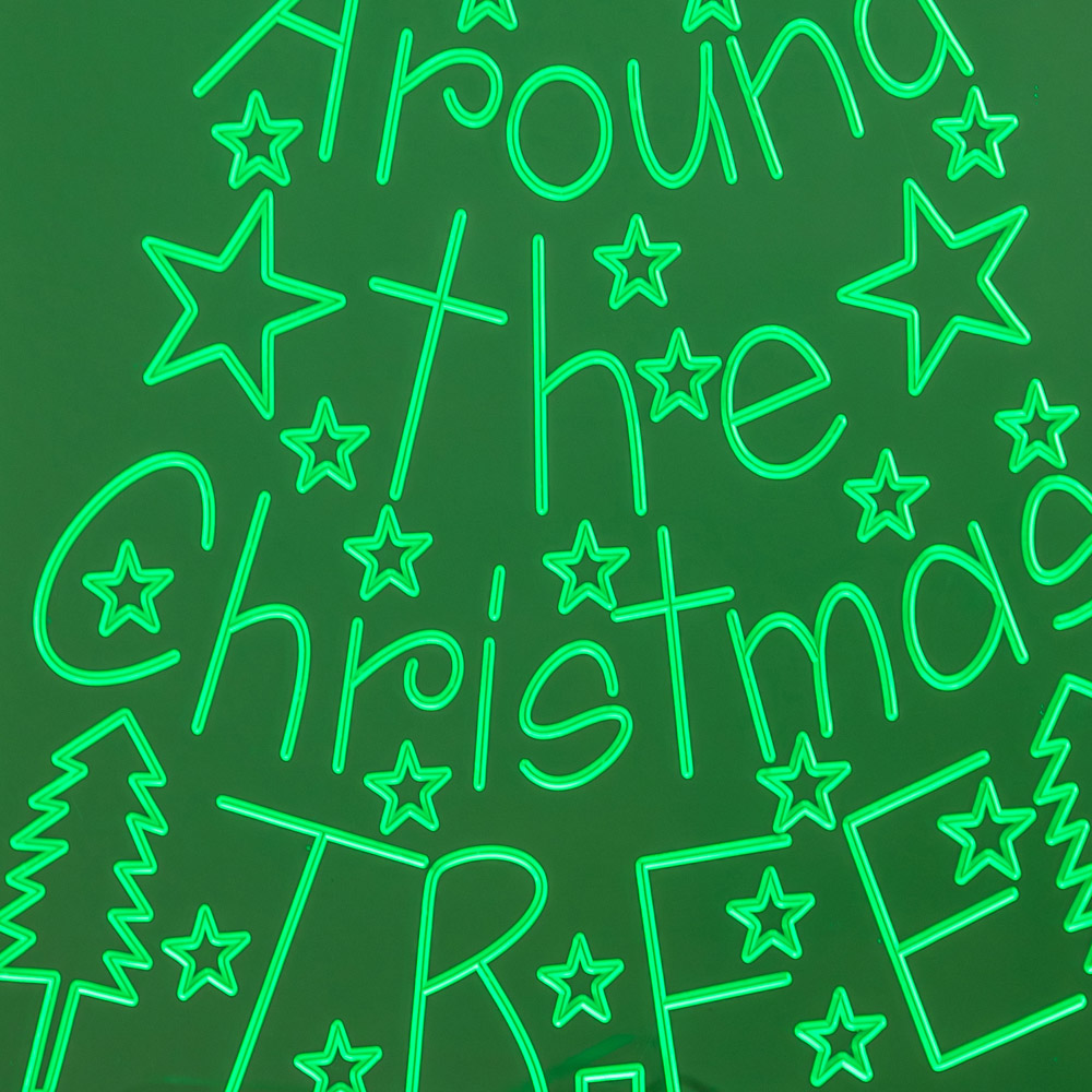 Samuel Alexander Green LED Neon Rockin' Around the Christmas Tree Christmas Decoration 40cm Image 7