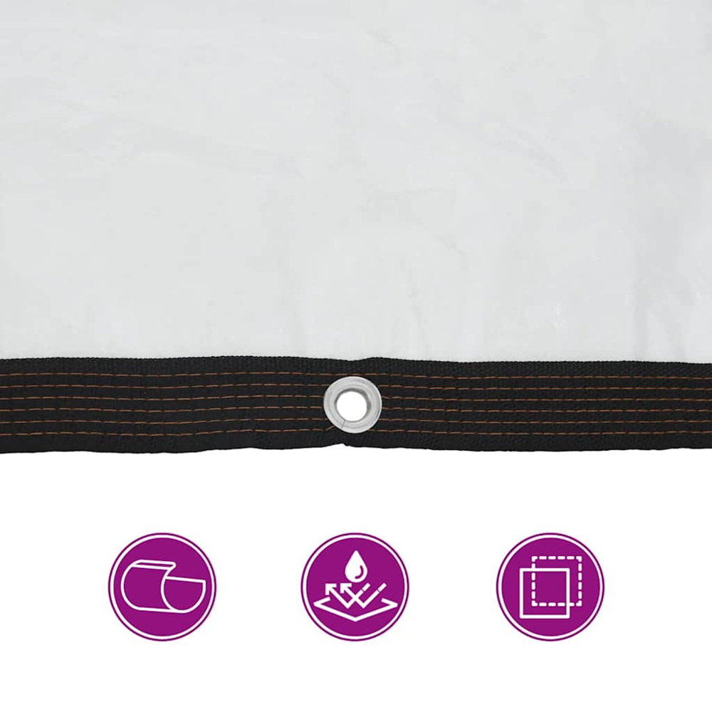Walplus Clear Tarpaulin with Eyelets 2 x 3m Image 7