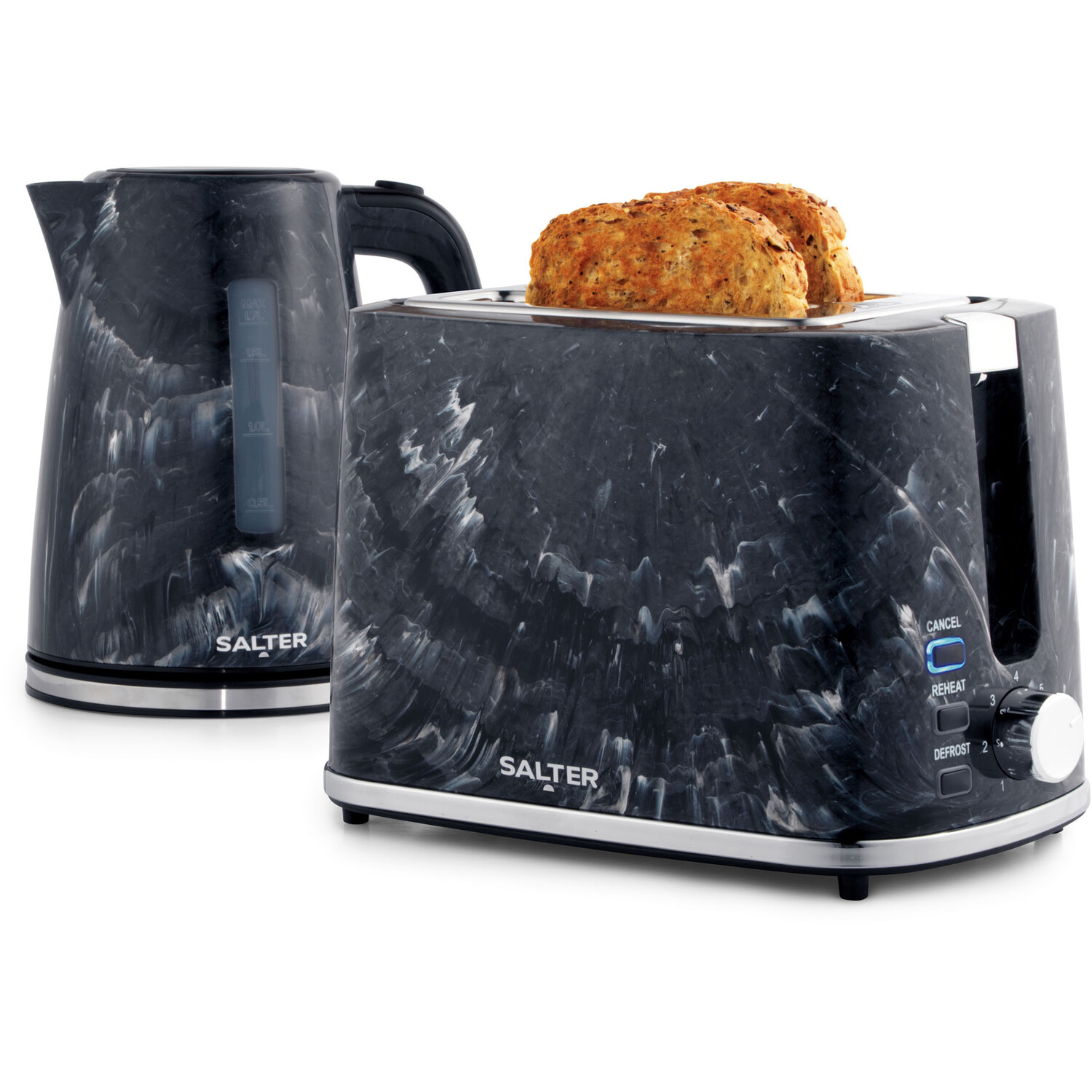 Salter Marble Rapid Boil Kettle - Black Image 7