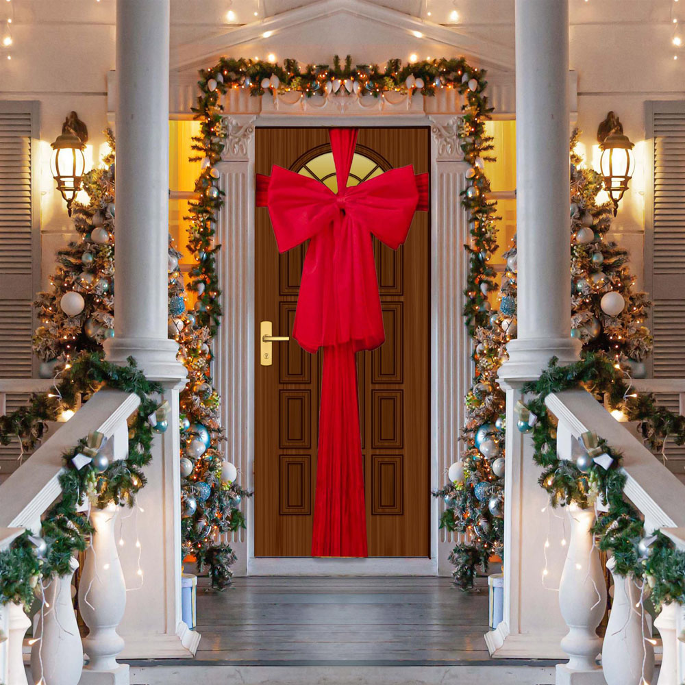 Shatchi Red Giant Bow Door Cover Image 2