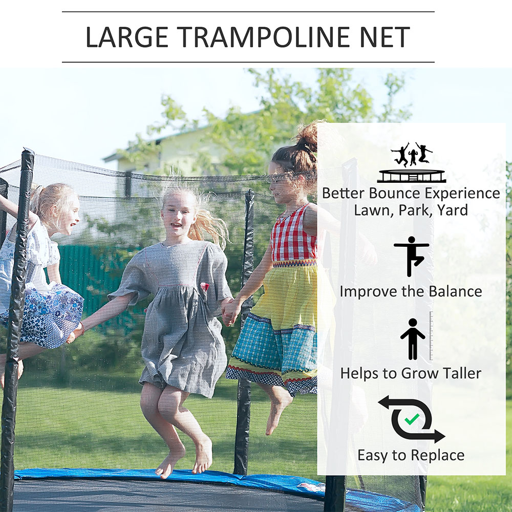 HOMCOM 13ft Trampoline Replacement Safety Enclosure Net Image 5