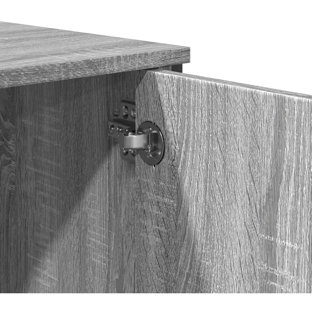 vidaXL 2 Door 4 Shelf Grey Sonoma Highboard Image 7
