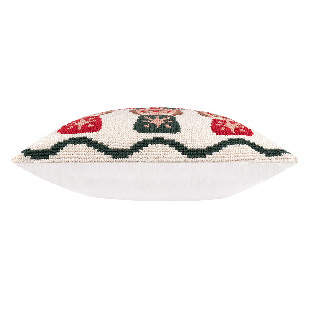 Furn Nutcracker Trio Tufted Cream Cushion 45 x 45cm Image 4