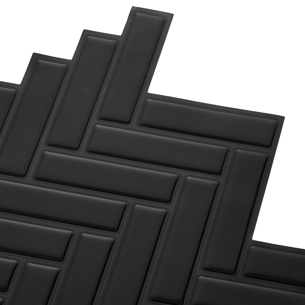 Living and Home Black Self Adhesive Wall Sticker 10 Pack Image 5