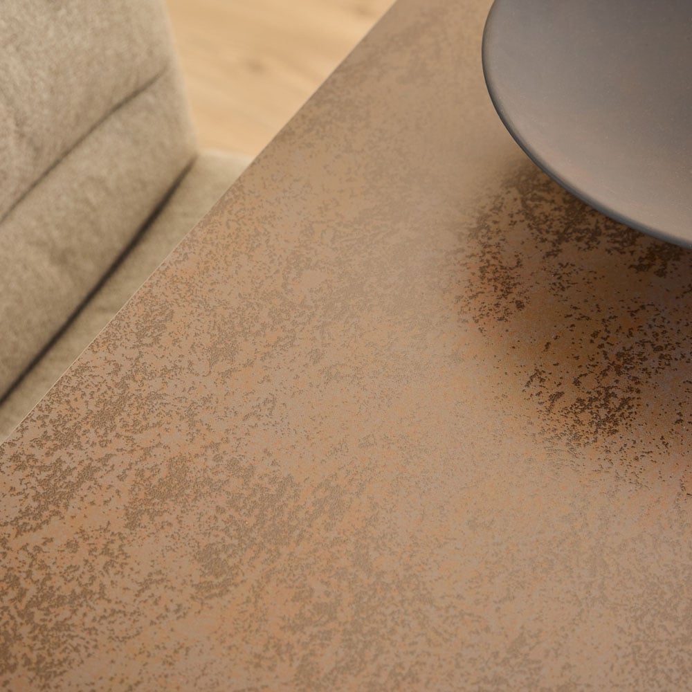 Furniture To Go Heaven 4 Seater Ceramic Rusty Brown Top Dining Table Image 4