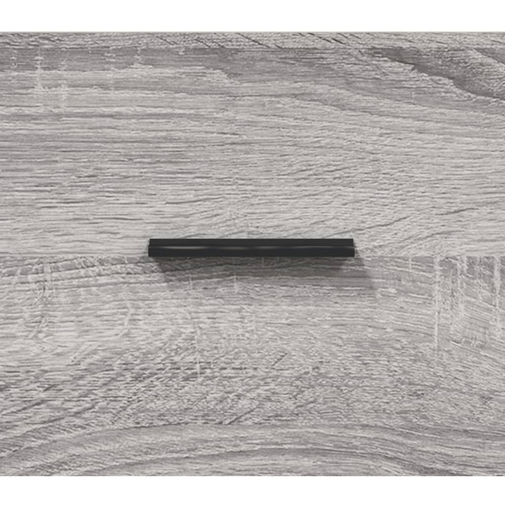 vidaXL Single Door 3 Drawer Grey Sonoma Highboard Image 9
