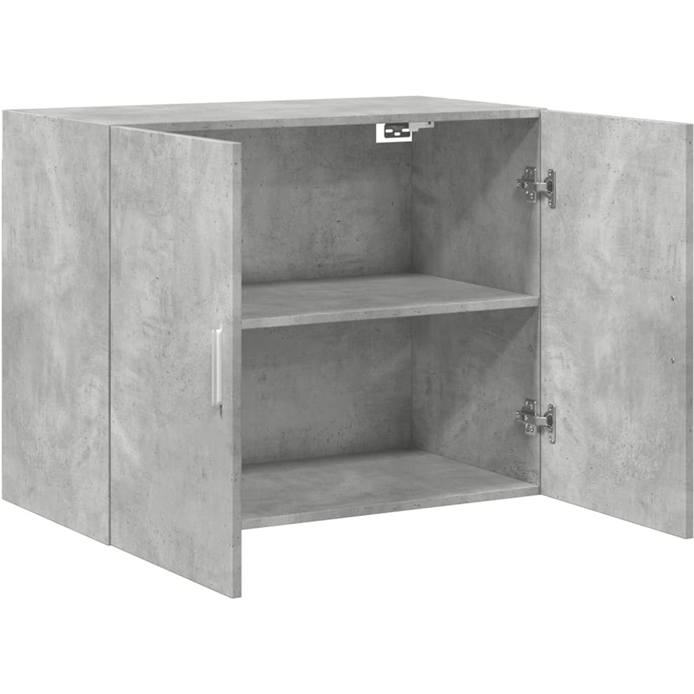 vidaXL 2 Door Concrete Grey Wooden Wall Cabinet Image 7