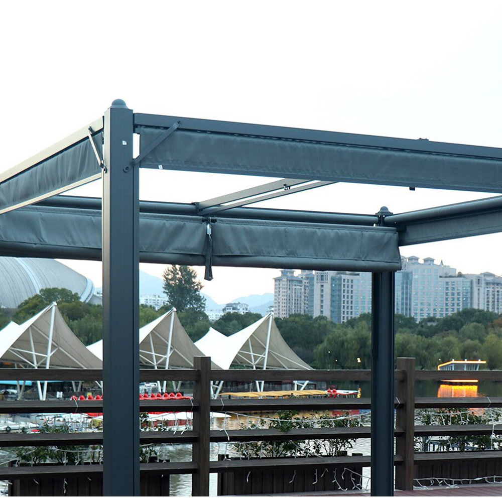 Naples Pergola Canopy Grey 3m Image 5