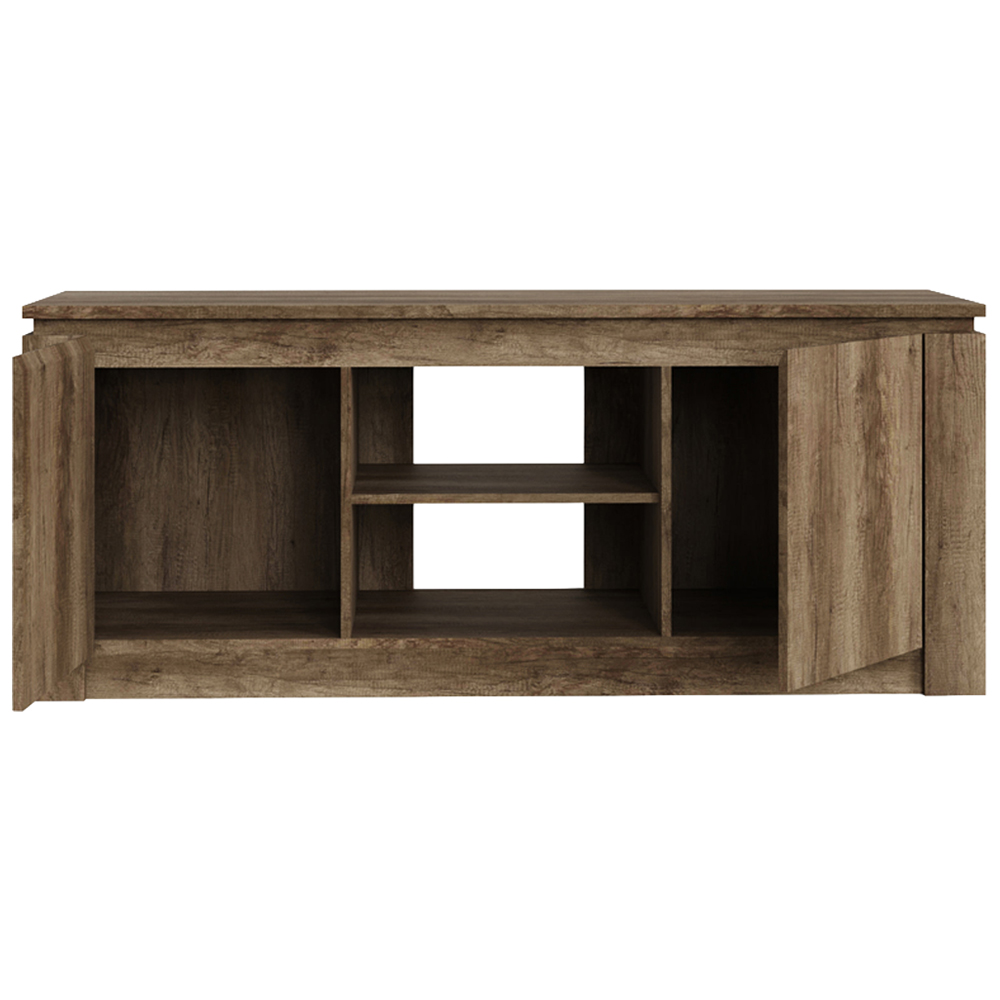 GFW Canyon 2 Door 2 Shelf Oak TV Unit Image 6