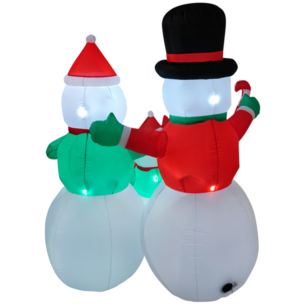 Living and Home Inflatable Snowman Family LED Christmas Decoration 5.9ft Image 6