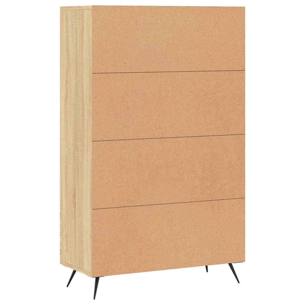 vidaXL 2 Door Single Drawer Sonoma Oak Highboard Image 7