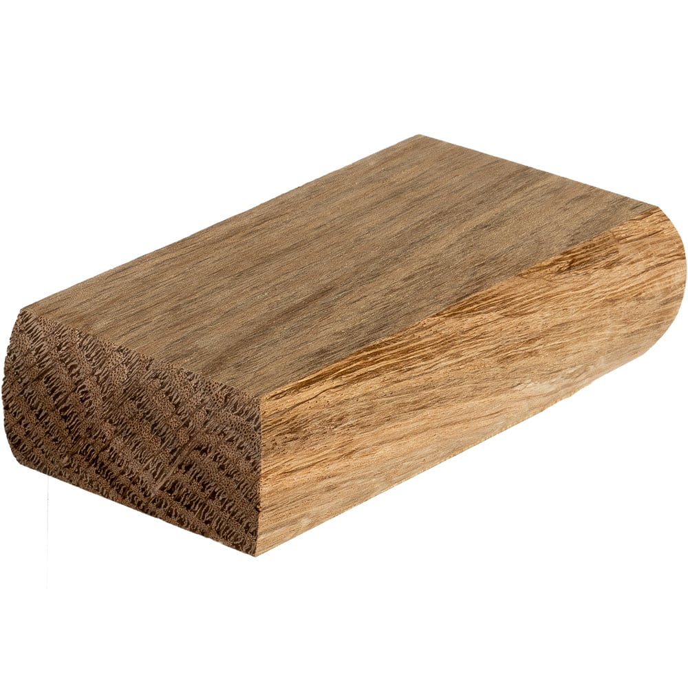 Blueprint Joinery Cambridge Half Flat Oak Newel Post Cap 90mm Image 1