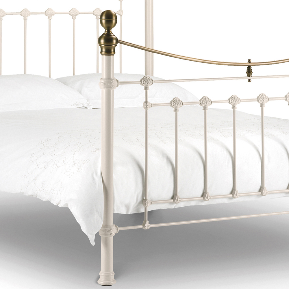 Julian Bowen Victoria King Size Stone White Bed Image 4