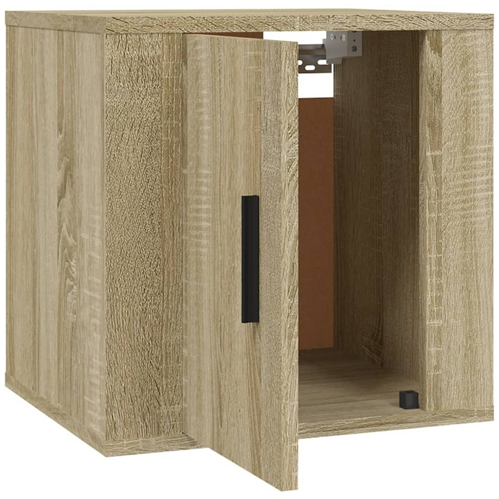 vidaXL Single Door Sonoma Oak Wall Mounted TV Cabinet Set of 2 Image 8