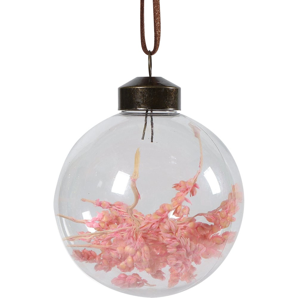Dried Pink Floristry Bauble - Pink Image