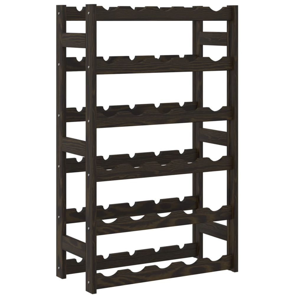 vidaXL 30 Bottle Black Wine Rack Image 2