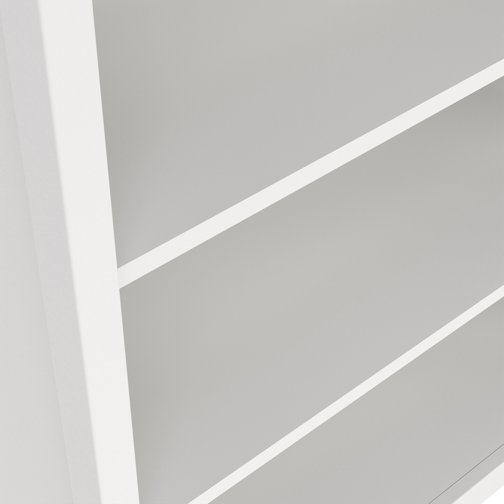 Florence Barcelona 6 Shelf White Bookcase Image 4