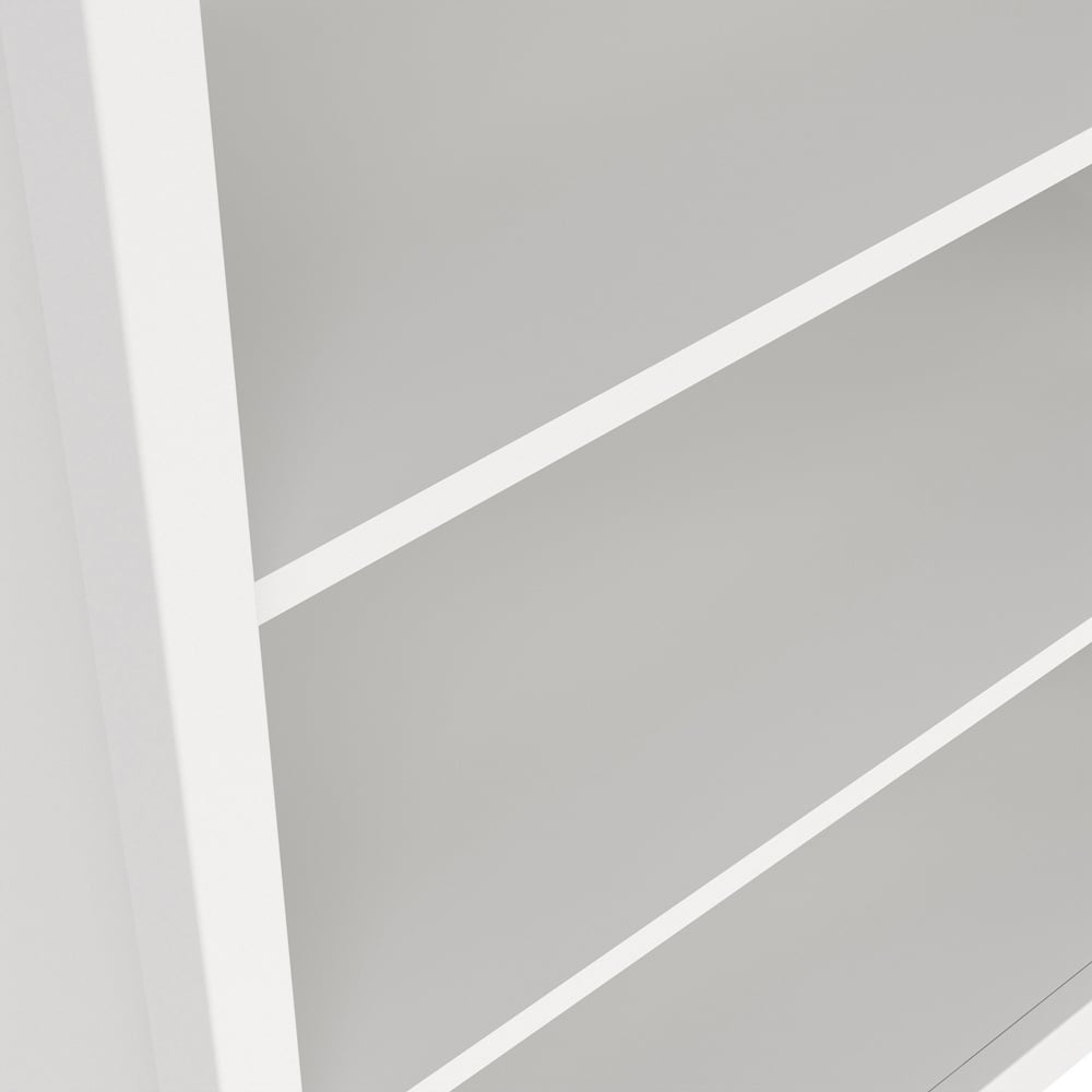 Florence Madrid 6 Shelf White Bookcase Image 4