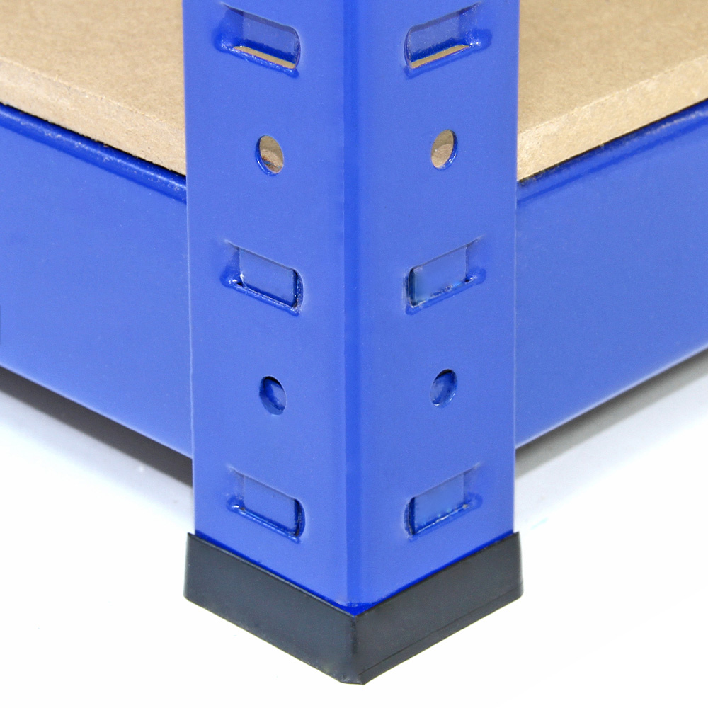 MonsterShop T-Rax 5 Shelf Blue Corner Shelving Rack 90cm Set of 3 Image 5