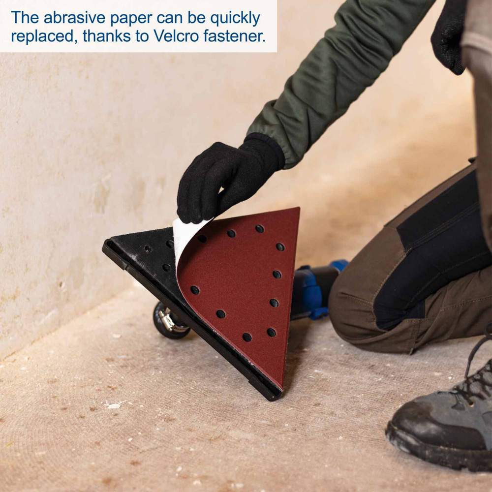 Scheppach DS930 24 Piece 215mm Round and Triangular Head Wall and Ceiling Sander with 4m Hose 710W Image 5