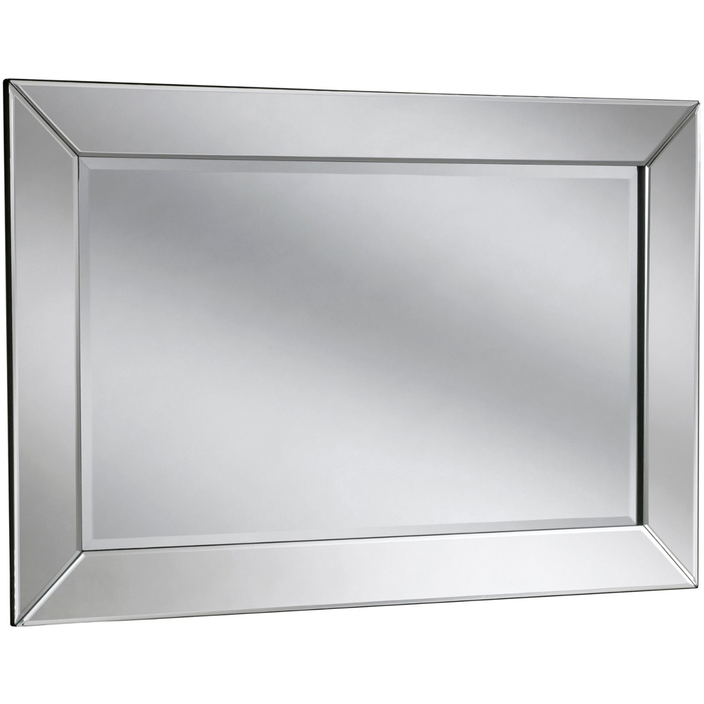 Yearn Contemporary Bevelled Wall Mirror 120 x 80cm Image 1