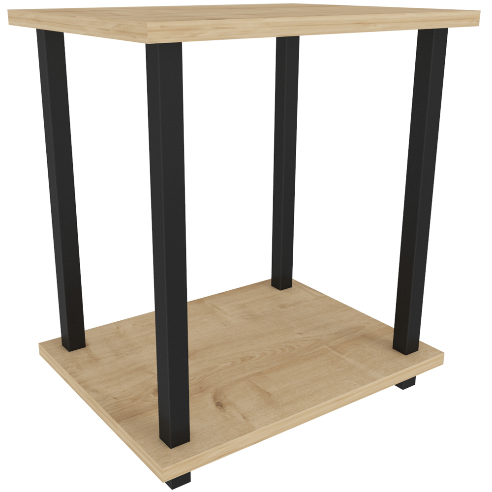 Decorotika Gurnee Black and Oak Side Table Image 2