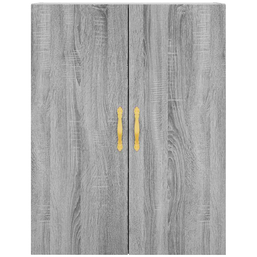 vidaXL 2 Door Grey Sonoma Wall Mounted Cabinet 2 Pack Image 6