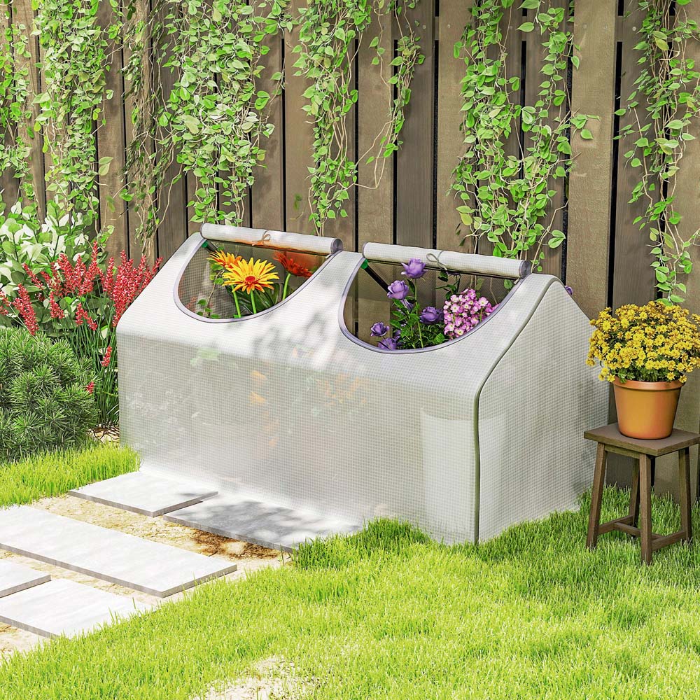 Outsunny PE Cover 3.9 x 1.9ft Greenhouse Image 3