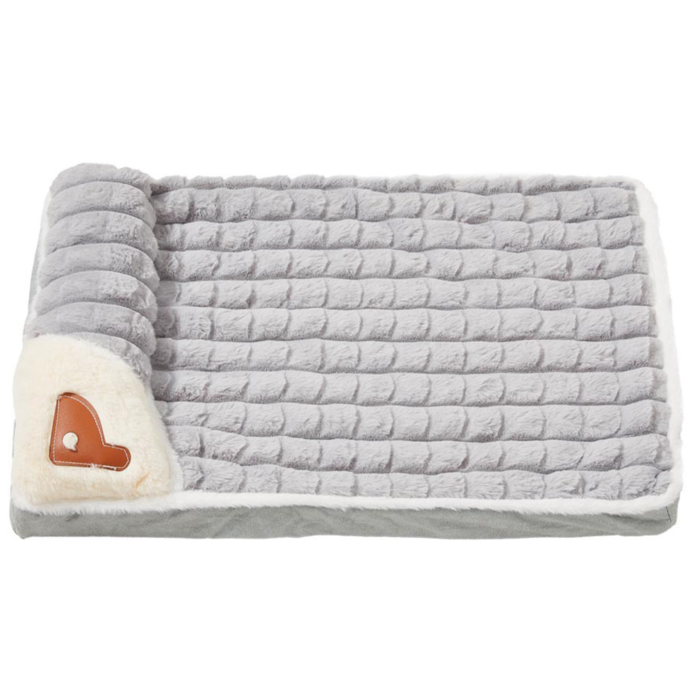 H&O Direct Grey Washable Pet Sleeping Mat 50 x 35cm Image 1