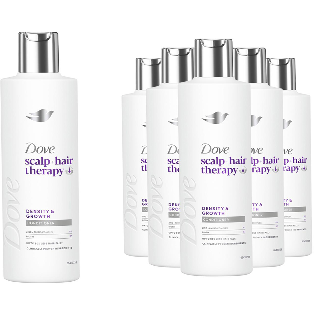Dove Scalp+Hair Therapy Biotin and Zinc Density Growth Conditioner 250ml 6 Pack Image 1