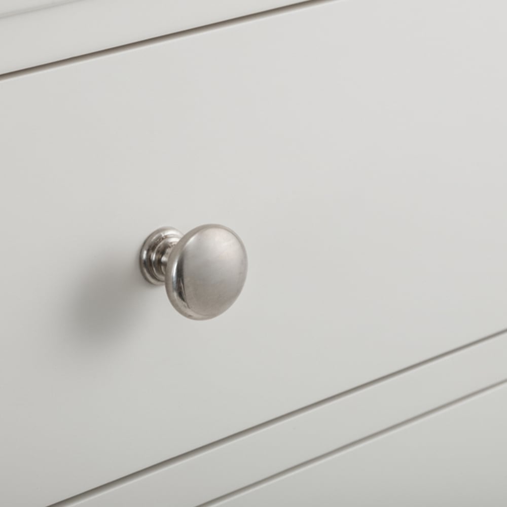 Julian Bowen Clermont 5 Drawer Surf White Chest of Drawers Image 7
