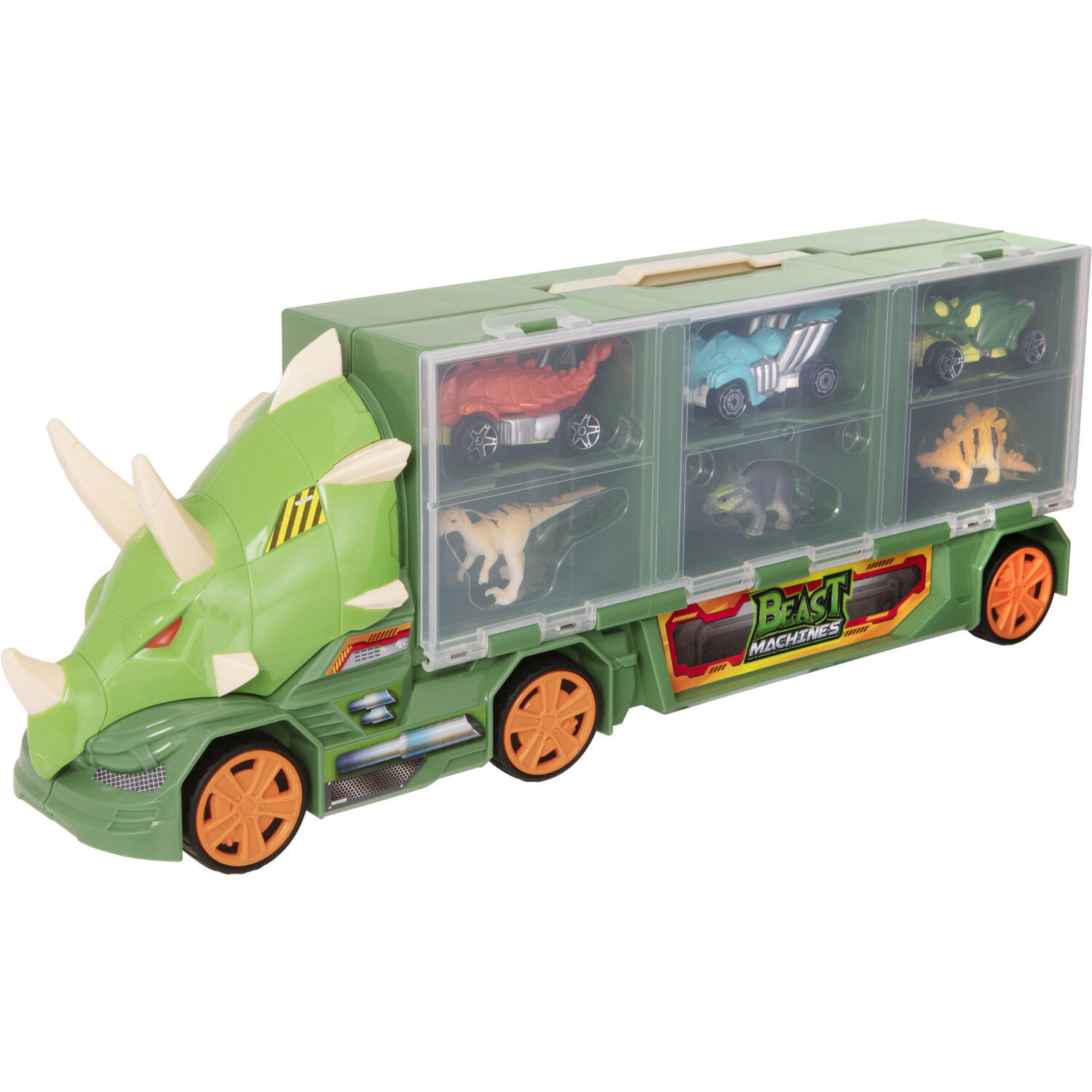 Teamsterz Green Beast Machines Dinosaur Transporter Image 1