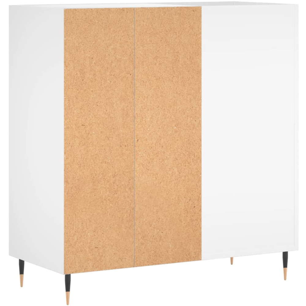 vidaXL 3 Shelf White Record Cabinet Image 6