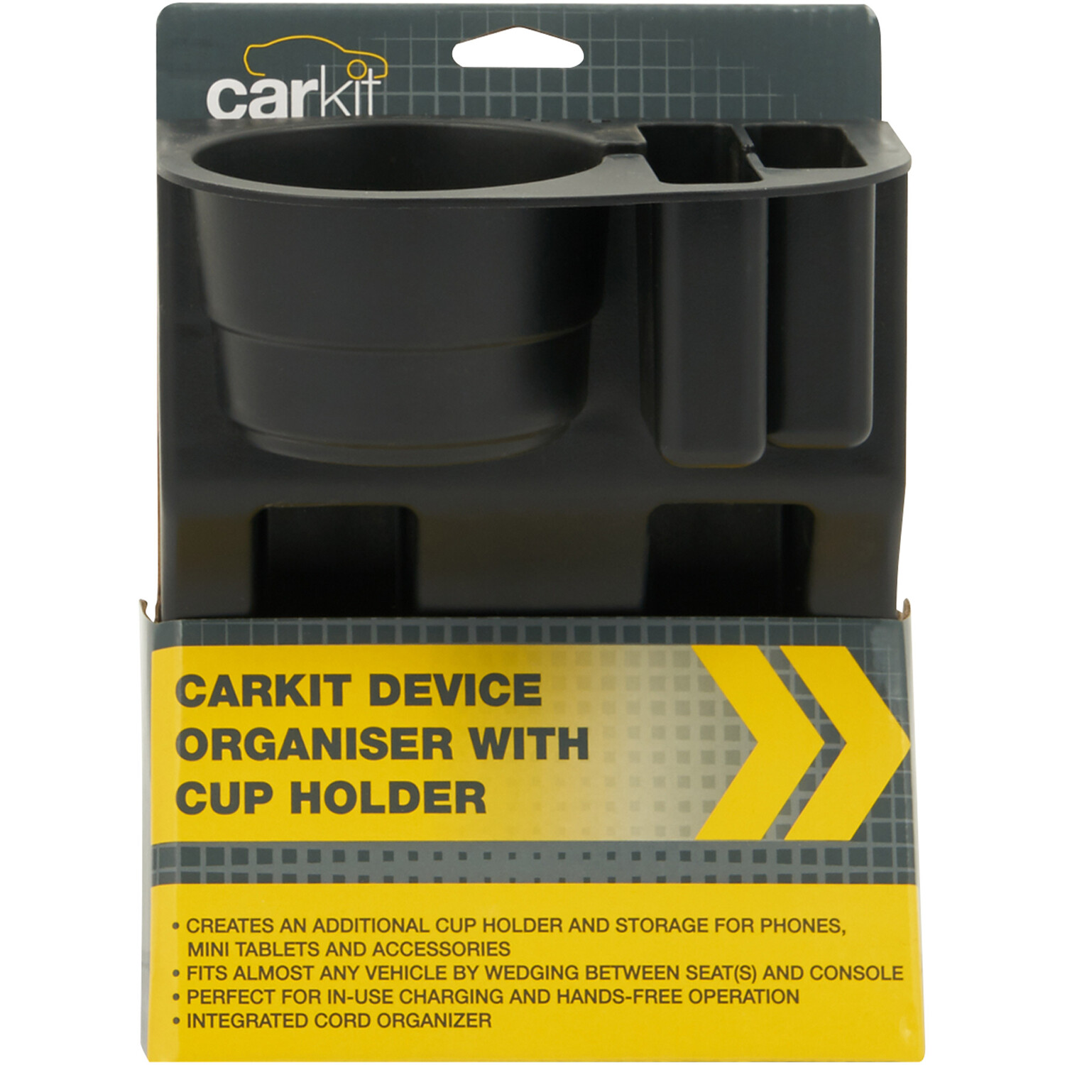 Carkit Device Organiser with Cup Holder Image 1