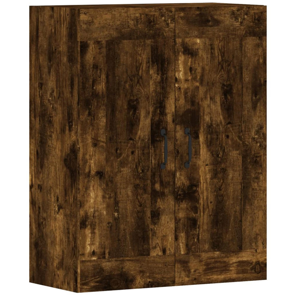 vidaXL 2 Door Smoked Oak Wall Mounted Cabinet Set of 3 Image 6