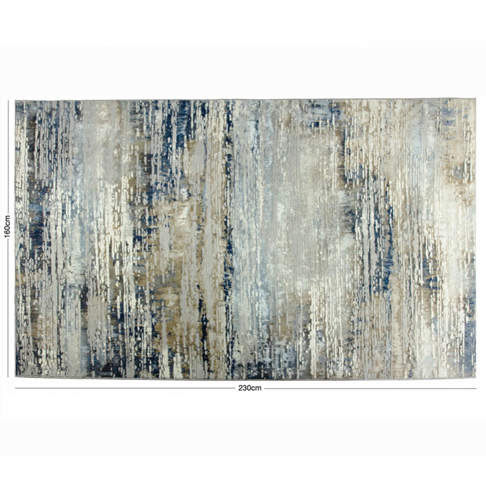 Esselle Home Solar Neptune Natural and Blue Rug 160 x 230cm Image 8