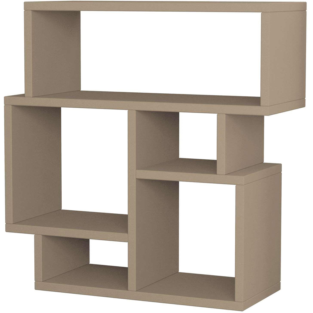 Decortie Karma 5 Shelf Mocha Grey Side Table Image 2