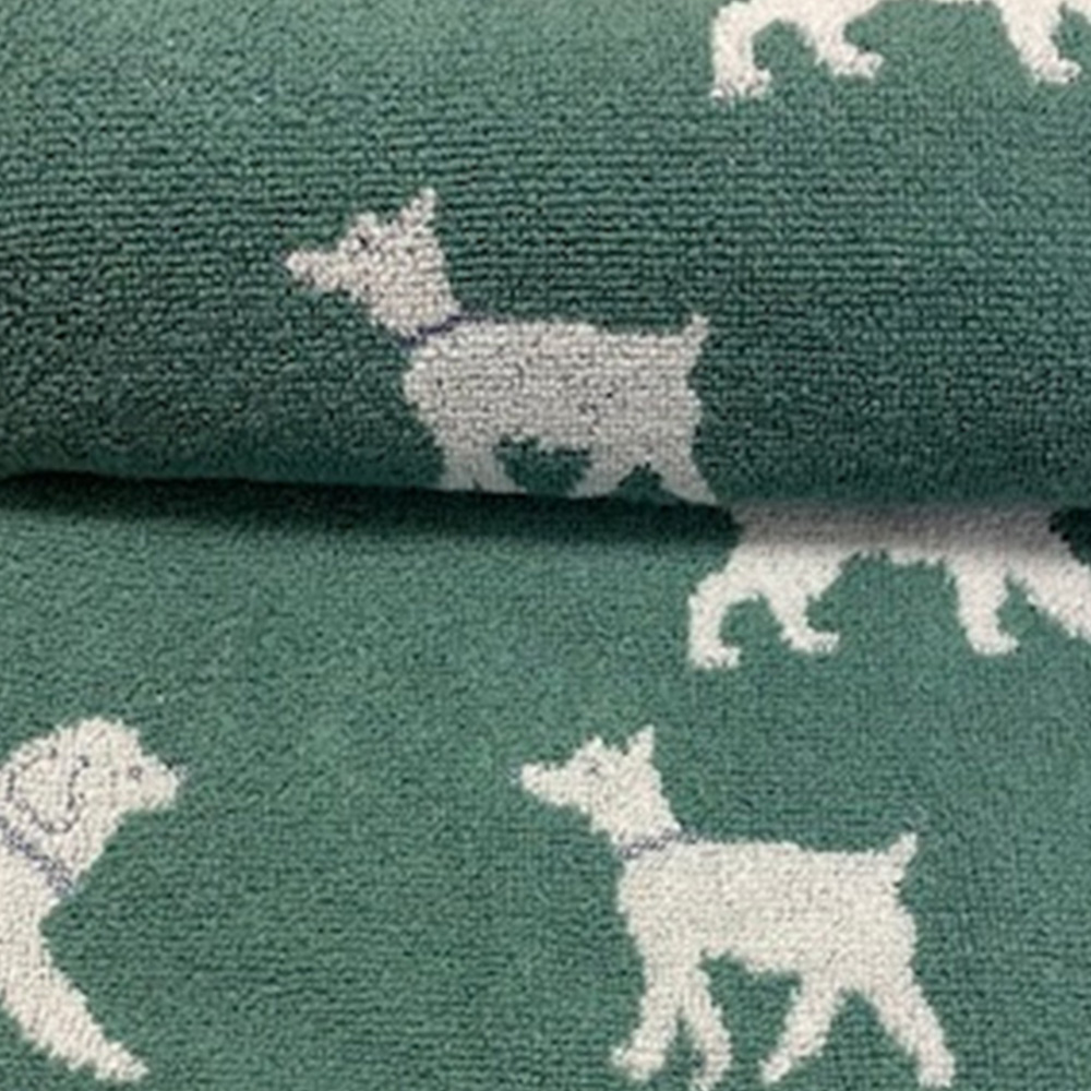 Bellissimo Dog Green Turkish Cotton Bath Sheet Image 2